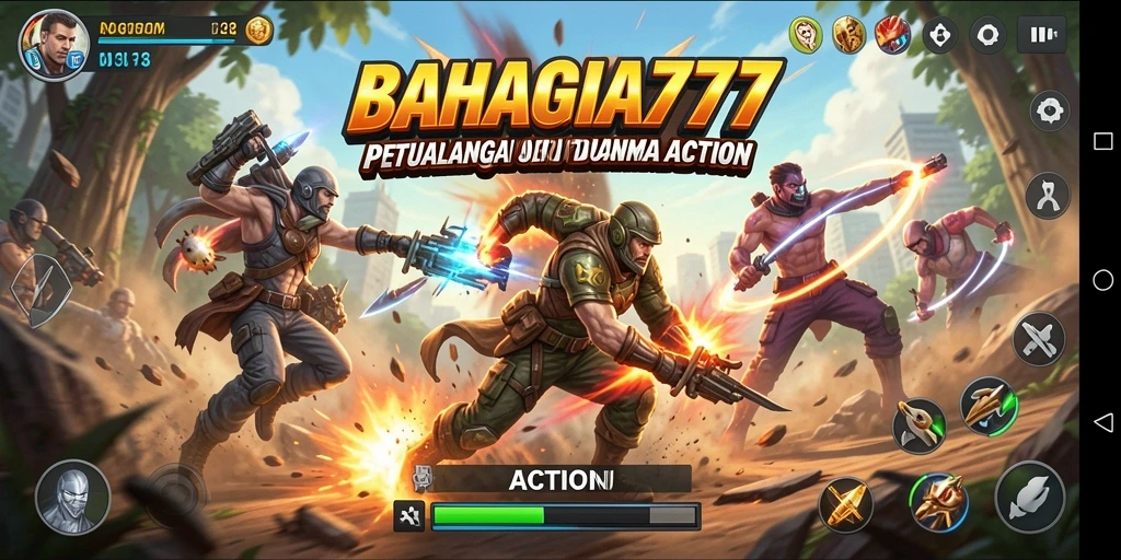 Tampilan antarmuka BAHAGIA777 yang dinamis dan menarik.