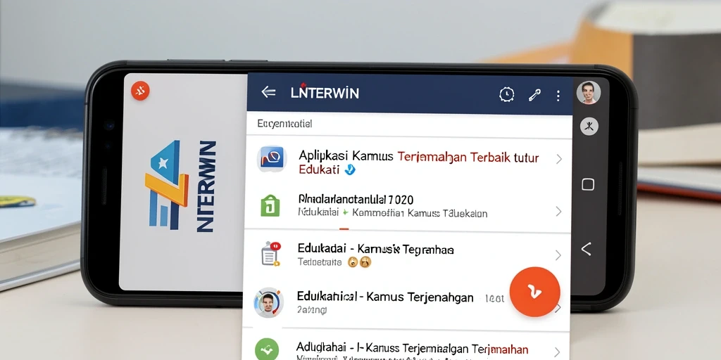Antarmuka LNTERWIN yang sederhana dan fungsional untuk Kamus Terjemahan.