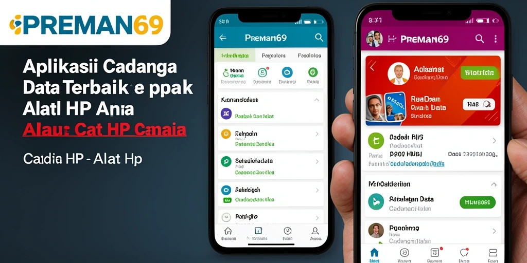 Tampilan antarmuka PREMAN69 yang sederhana dan nyaman untuk pengelolaan data.