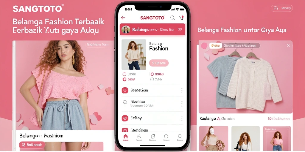 Tampilan antarmuka SANGTOTO yang modern dan stylish untuk belanja fashion.
