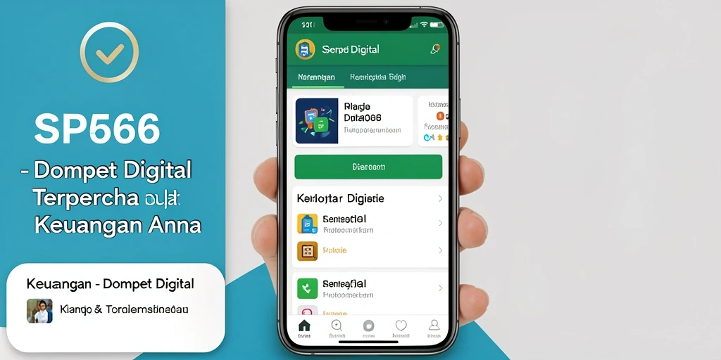 Antarmuka utama aplikasi Dompet Digital SP666 yang menampilkan fungsi pembayaran.