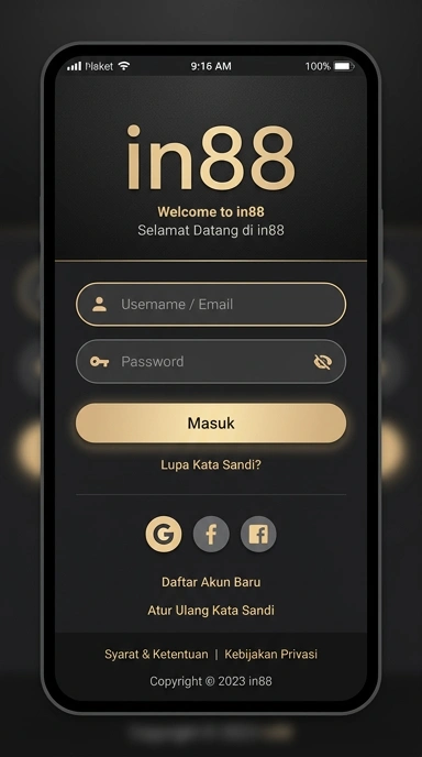 Masuk ke Akun in88 untuk Pengguna Android